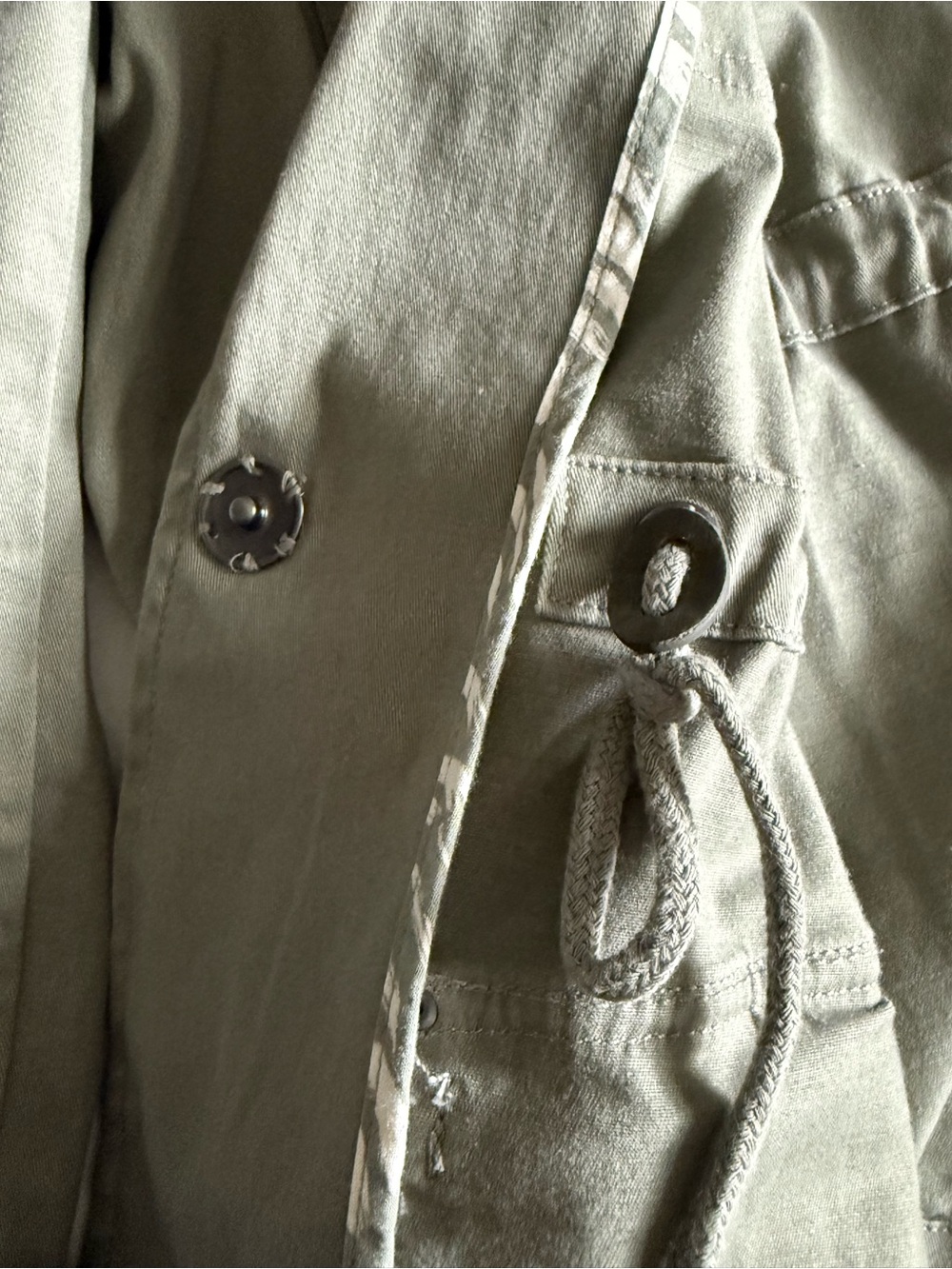 Matilda Jane (Good Hart) Olive Green Khaki Utility Jacket Like New - Picture 4 of 6